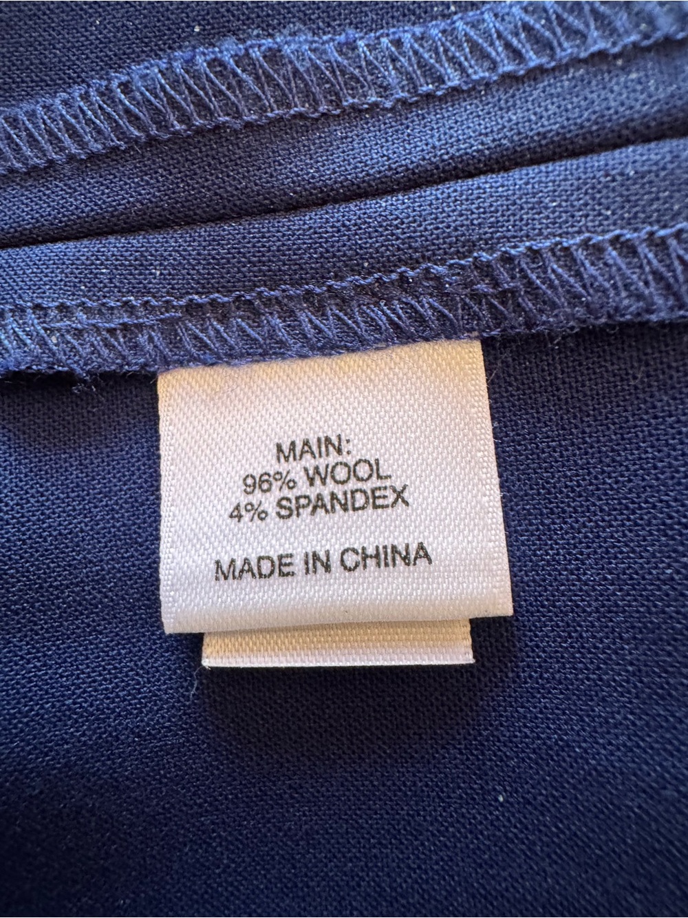 St. John Royal Blue Straight Leg Wool Blend Pants Womens Sz 4 - Picture 11 of 12